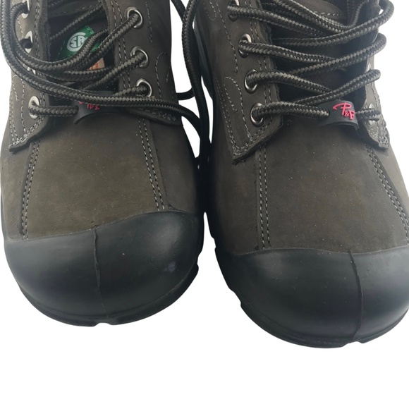 Steel Toe Nubuck Leather Safety Work Shoes For Women Size 8 CSA Certified - Picture 7 of 9